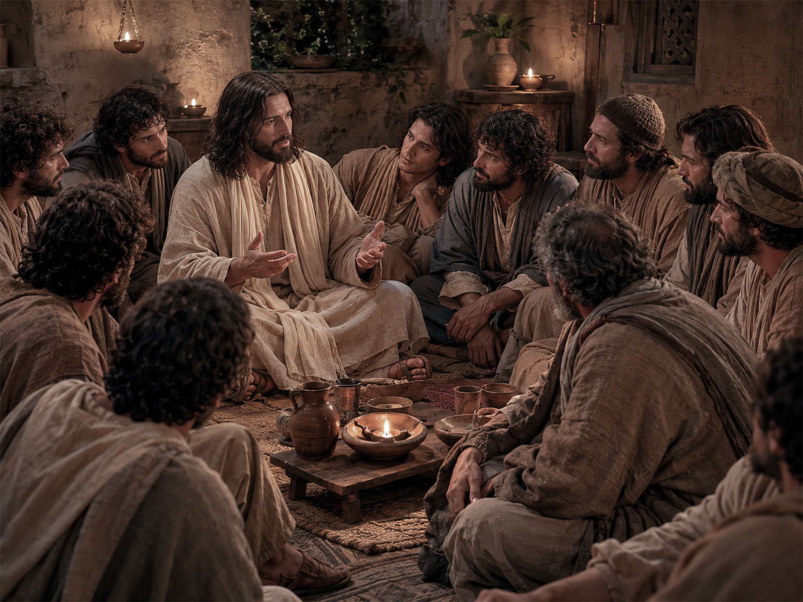 Jesus gives His disciples a farewelll address